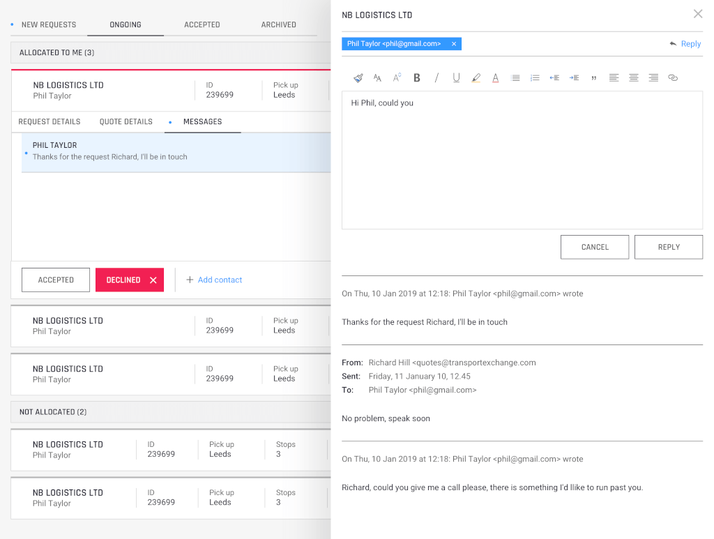 Web application for logistics companies, image 4