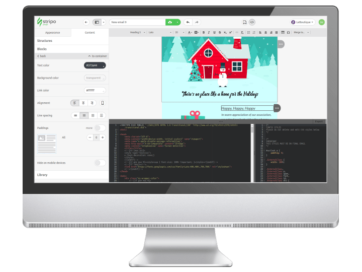 Email Template Visual Builder for High End Marketing