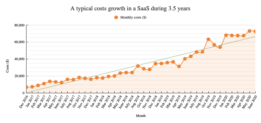 Enterprise saas support cost for new developments